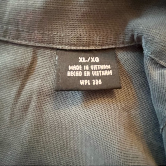 Haggar Mens Button Up Long Sleeve Shirt Green Sz XL - Picture 5 of 16